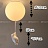 Серия потолочных светильников Мишка на шаре WASTY модель B большой фото 14