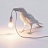 Настольная лампа Bird Lamp Black designed by Marcantonio Raimondi Malerba Белый B фото 2
