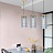 Люстра Gray Glass Pendant Lamp 3 плафона  фото 8