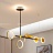 Реечный светильник со светодиодными дисками и вращающимися кольцами и декором в виде птиц JUGGLE золото фото 10