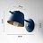 Настенный светильник в скандинавском стиле GODA WALL Синий фото 6