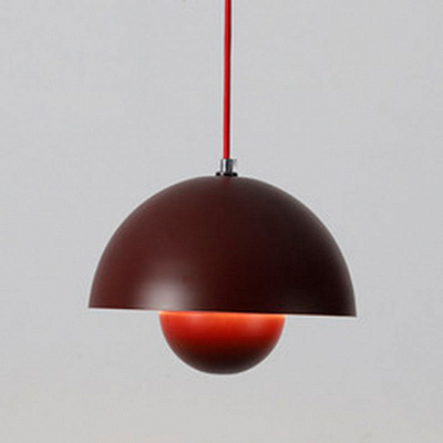Verpan Flowerpot Verner Panton 23 см  Черный фото 13