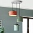 Светодиодный светильник с деревянными элементами MINE ГолубойB фото 8